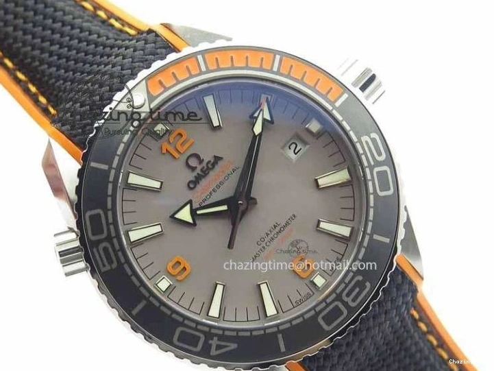 0206 UrbanStyle Planet Ocean 2016 43.5mm SS OM 1:1 Best Edition Gray Dial On Black Nylon Strap A 8168